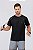 Camiseta Masculina Gola Redonda Ice Touch Preto MC Fitness - Imagem 1