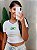 Cropped em Anarruga Manga Curta Fru-Fru Brasil Ref. 1889 - Imagem 5
