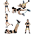 kit 5 Faixas Elástica de Resistência para Yoga Pilates Treino Academia - Imagem 5