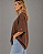 Camisa Oversized Feminina- Marrom - Imagem 2