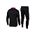 Conjunto de Frio Agasalho Barcelona Masculina 24/25 Azul/ Preto/Vermelho - Imagem 2