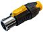 Conector speakon macho 4 polos amarelo 2658 - Imagem 1