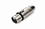 Adaptador xlr femea para p2 stereo femea - Imagem 1