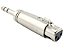 Adaptador xlr femea para p10 stereo macho - Imagem 1