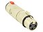Adaptador xlr femea para p10 stereo femea com trava - Imagem 1