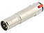 Adaptador xlr macho para p10 stereo femea com trava - Imagem 1