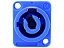Conector powercon femea azul 2647 - Imagem 1