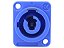 Conector powercon femea azul 2647 - Imagem 1