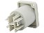 Conector powercon femea branco 2646 - Imagem 2