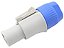 Conector powercon macho branco 2644 - Imagem 1