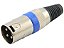 Conector xlr macho anel azul 2640 - Imagem 1