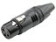 Conector xlr femea preto 2637 - Imagem 1