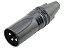 Conector xlr macho preto 2636 - Imagem 1