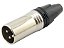Conector xlr macho prata 2634 - Imagem 1