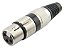 Conector xlr femea anel preto 2633 - Imagem 1