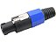 Conector speakon macho 4 polos azul 2629 - Imagem 1