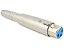 Adaptador xlr femea para p10 stereo femea - Imagem 1