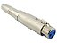 Adaptador xlr femea para p10 stereo femea - Imagem 1