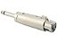 Adaptador xlr femea para P10 mono macho - Imagem 1