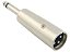 Adaptador xlr macho para p10 mono macho - Imagem 1