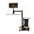 Mesa Flutuante Elétrica Ingrem Floating Desk Preto com Madeira Versão com Prateleira na Direita 220V Ajuste De Altura Braço Articulado para Monitor Integrado VESA 100x100mm e 75x75mm Painel Organizador Perfurado - Imagem 1