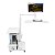 Mesa Flutuante Elétrica Ingrem Floating Desk Branco Versão com Prateleira na Direita 220V Ajuste De Altura Braço Articulado para Monitor Integrado VESA 100x100mm e 75x75mm Painel Organizador Perfurado 6973193060752 - Imagem 1
