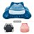 Almofada Decorada Ingrem Fat Cat Pillow 3 Capas Coloridas Azul, Cinza e Rosa Enchimento em Espuma de Memória - Imagem 1