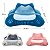 Almofada Decorada Ingrem Fat Cat Pillow 3 Capas Coloridas Azul, Cinza e Rosa Enchimento em Espuma de Memória - Imagem 11