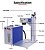 Máquina de Marcação a Laser de Fibra Hunst 50W 30W Raycus MAX para DIY em Joias, - Imagem 6