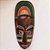 Máscara madeira coleção africana 3D - 20cm - Imagem 1