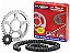 KIT RELAÇÃO TRANSMISSÃO HAMP HONDA CBX 250 TWISTER (TODOS OS ANOS) COM RETENTOR 520H - Imagem 2