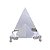 Pirâmide de Vidro Base Prata - G - Imagem 1