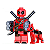 Boneco Deadpool Lego Compatível - Marvel (Edição Especial com Cachorro) - Imagem 1