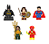 Liga da Justiça LEGO compatível - Dc Comics (C/5) - Imagem 1