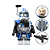 Boneco Clone Trooper Azul Star Wars Lego Compatível (Edição Especial) - Imagem 1