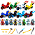 Kit Ninja Moto Blocos de Montar c/ 8 - Imagem 1
