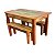 Mesa Madeira de Demolição 1,80 x 0,80 com 1 banco 1,80 x 0,35 - Imagem 1