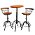 Jogo Bistro Regulável de Mesa Bistro e 2 Banquetas - Imagem 1