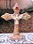 Crucifixo em Madeira de Demolição Patina Com Divino - Imagem 4