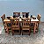 Mesa de Jantar em Madeira de Demolição Patina 140x60x80 - Imagem 3