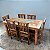 Mesa de Jantar em Madeira de Demolição Patina 140x60x80 - Imagem 4