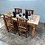 Mesa de Jantar em Madeira de Demolição Patina 140x60x80 - Imagem 5