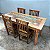 Mesa de Jantar em Madeira de Demolição Patina 140x60x80 - Imagem 6