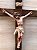 Crucifixo de Madeira e Imagem de Gesso Decoração - Imagem 3