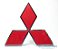 Emblema L200/Pajero sport/Outdoor/HPE Mitsubishi 3 diamantes - Imagem 1