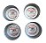 Kit 4 Calotas Central Roda Dragon L200 Quadrada Com Detalhes - Imagem 2