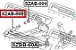 Bucha dianteira bandeja Suzuki Grand Vitara Sidekick -Febest - Imagem 2