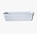 Vaso Jardineira Floreira Antidengue Colibri 17,28 litros 60X 18X 16cm Branco - Imagem 1