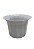 Vaso Plástico Cachepô Tulipa Canelada Colibri 13cm Mámore - Imagem 1