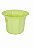 Vaso Plástico Cachepô Tulipa Canelada Colibri 13cm Verde Claro - Imagem 1